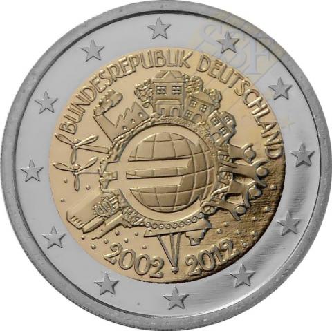 2 Euro Conmemorativos Alemania 2012 A