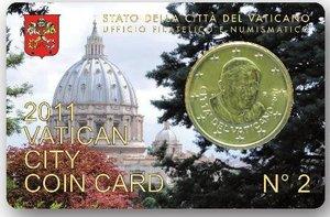 CoinCard Vaticano BU 2011 50 Euro Cent