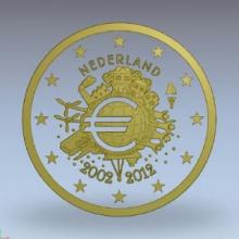 Boceto 2 Euro Conmemorativos 10 Años circulación del Euro